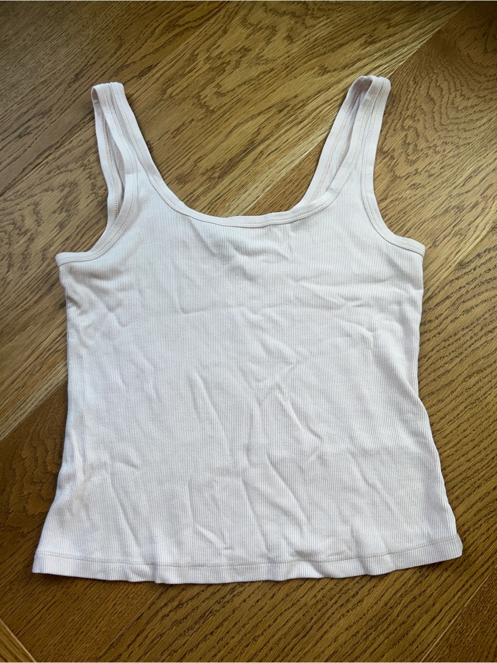 Dynamite Cream Ribbed tank